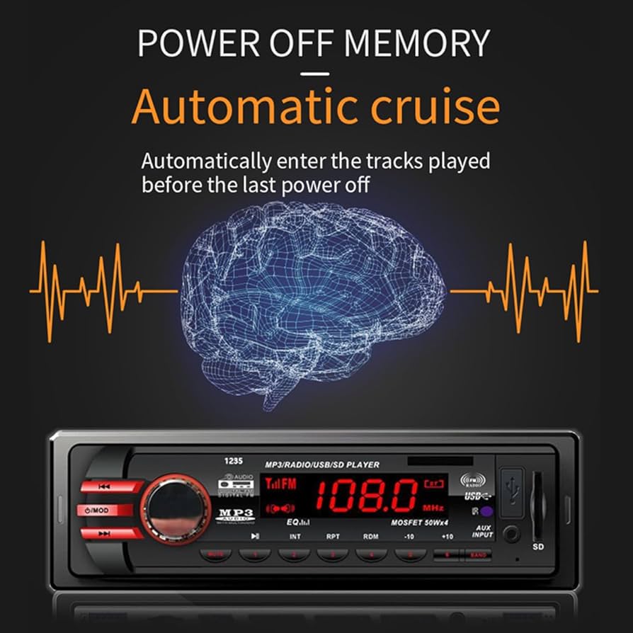 Amazon.co.jp: VIGORWORK 12V 1 Din Carラジオプレーヤーmp3カー